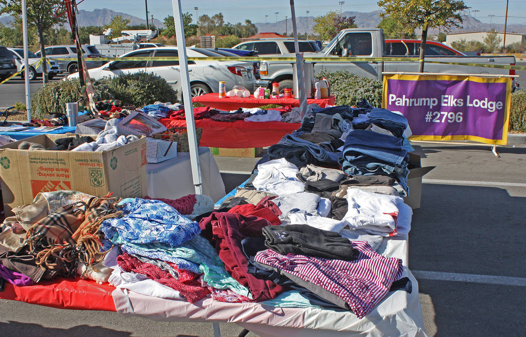 Robin Hebrock/Pahrump Valley Times Valley veterans were able to pick up all kinds of free items ...