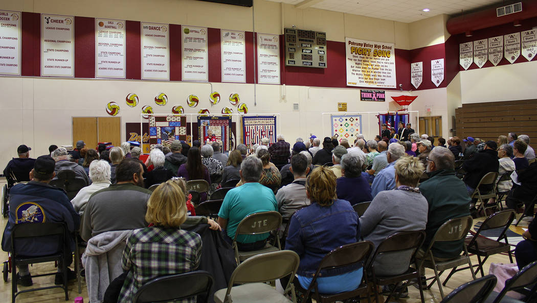 Robin Hebrock/Pahrump Valley Times As always, the Nye County Valor Quilter's latest ceremony at ...