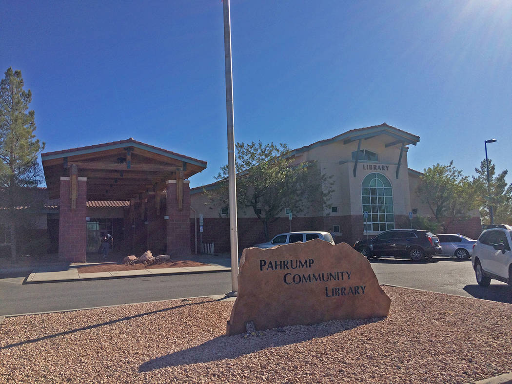 Robin Hebrock/Pahrump Valley Times The Pahrump Community Library is located at 701 East Street ...