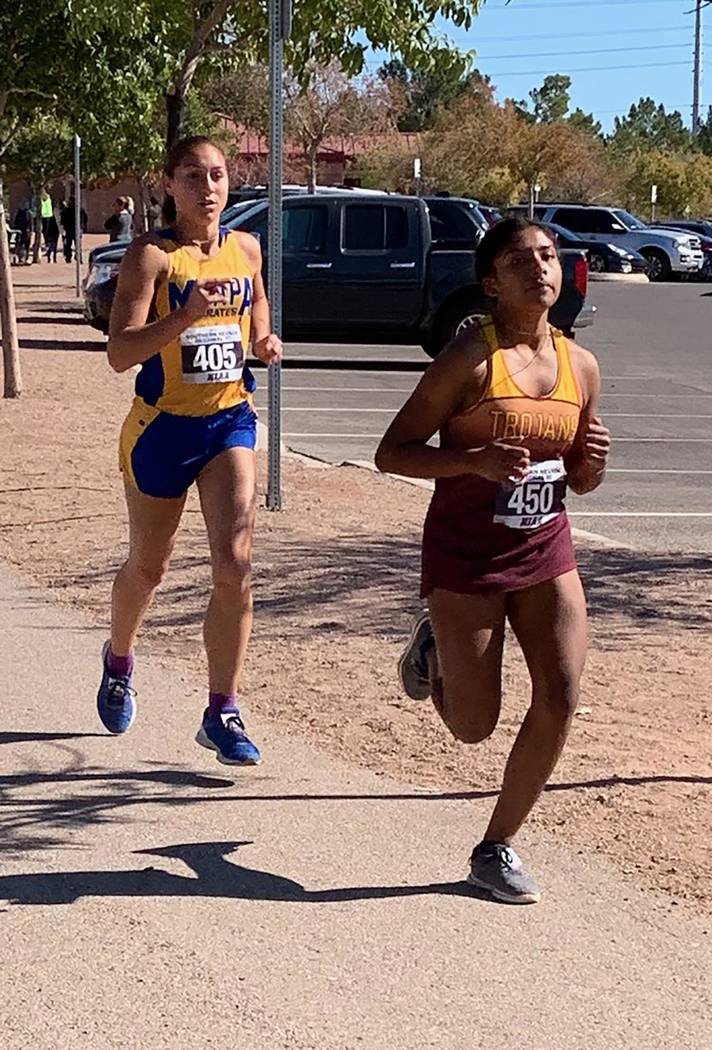Tammi Odegard/Special to the Pahrump Valley Times Pahrump Valley sophomore Hillary Valencia Vid ...