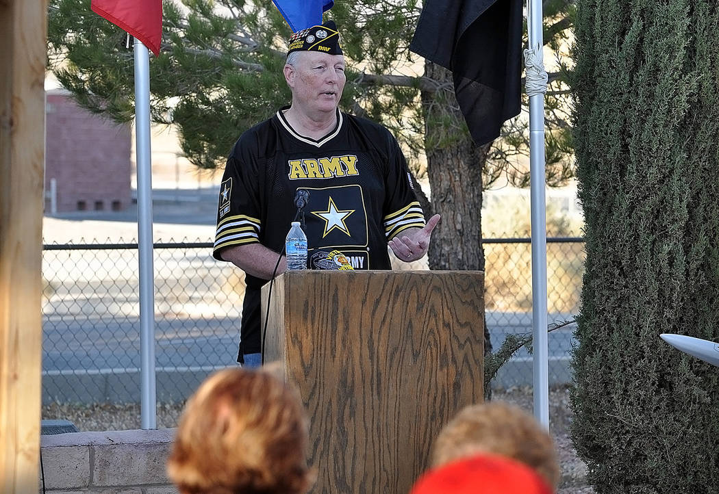 Horace Langford Jr./Pahrump Valley Times - Veteran Bruce Cox of the DAV Chapter #15 and local ...