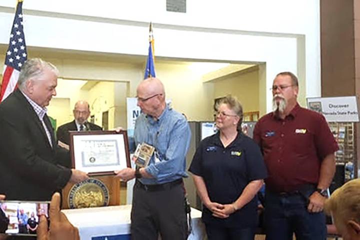 Special to the Pahrump Valley Times From right to left are Disabled American Veterans Chapter # ...