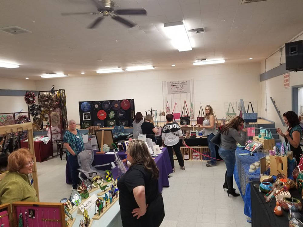 David Jacobs/Pahrump Valley Times Patrons of the Heart and Hand Craft Fair held at the Bob Ruud ...