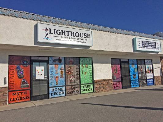 Robin Hebrock/Pahrump Valley Times Lighthouse Gifts and Collectibles is locally owned small bus ...