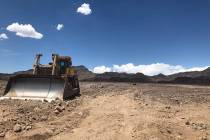 GridLiance/Special to the Pahrump Valley Times Crews work on Dallas-based GridLiance's new Sloa ...