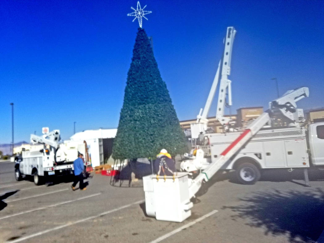 David Jacobs/Pahrump Valley Times The official lighting is planned for 6 p.m. Saturday, Nov. 30 ...