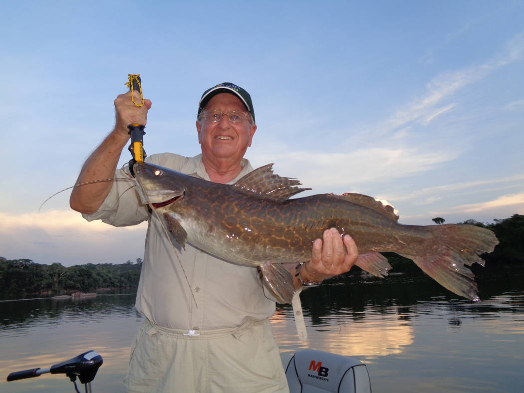 Photo provided by Dan Simmons/Special to the Pahrump Valley Times "Catfish Dan" shows one of t ...