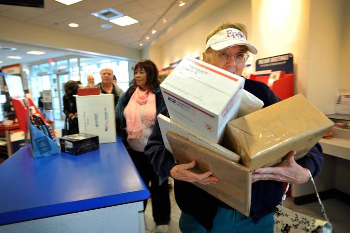 David Becker/Las Vegas Review-Journal The U.S. Postal Service said that it plans for the peak h ...