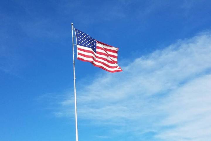 David Jacobs/Pahrump Valley Times The American flag in Pahrump