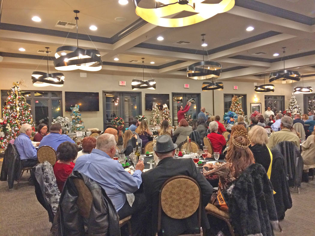 Robin Hebrock/Pahrump Valley Times A large crowd gathered for the 14th Annual Festival of Trees ...