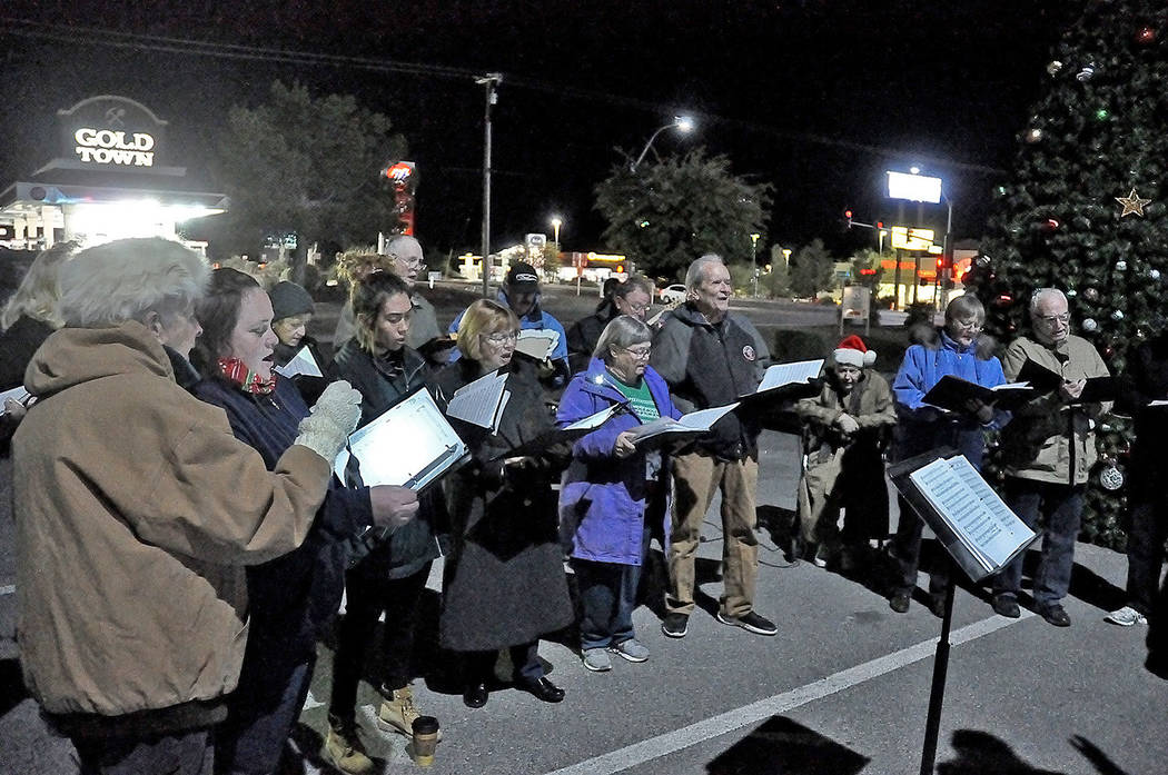 Horace Langford Jr./Pahrump Valley Times Christmastime and carolers go hand in hand and the Pa ...