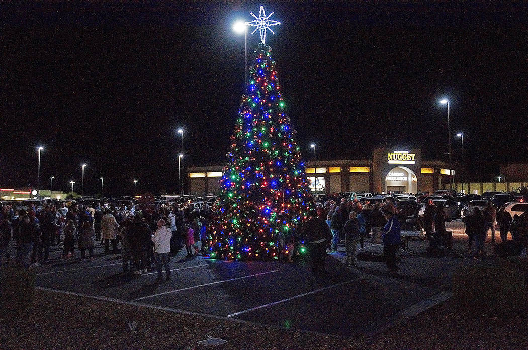 Horace Langford Jr./Pahrump Valley Times The Community Christmas Tree Lighting took place Nov. ...