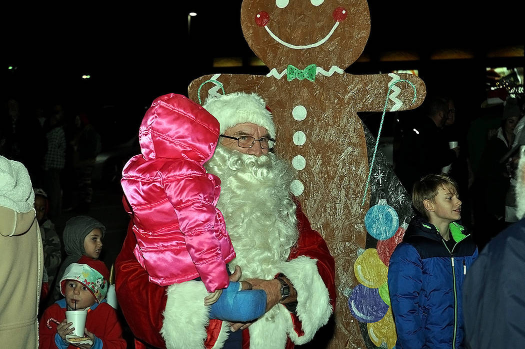 Horace Langford Jr./Pahrump Valley Times Santa Claus made a special appearance in the valley t ...