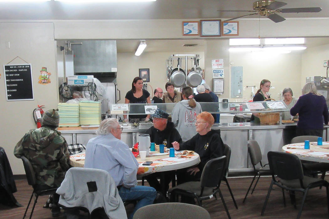Special to the Pahrump Valley Times Pahrump Senior Center employees and volunteers arrived at t ...