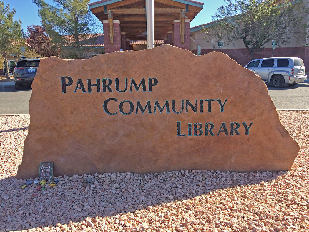 Robin Hebrock/Pahrump Valley Times The Pahrump Community Library Board of Trustees will be addr ...