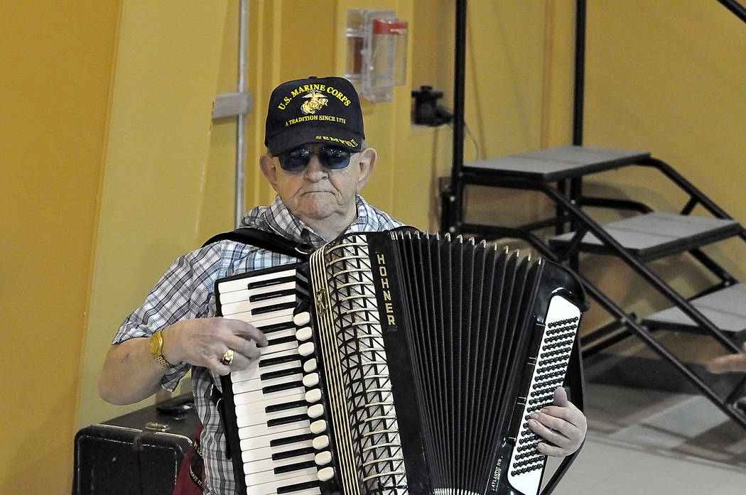 Horace Langford Jr./Pahrump Valley Times 'Sergeant Dan the Accordian Man' provided a bit of ent ...