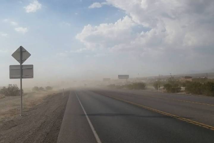 David Jacobs/Pahrump Valley Times Concerns about the rising levels of "PM 10" dust, or particul ...