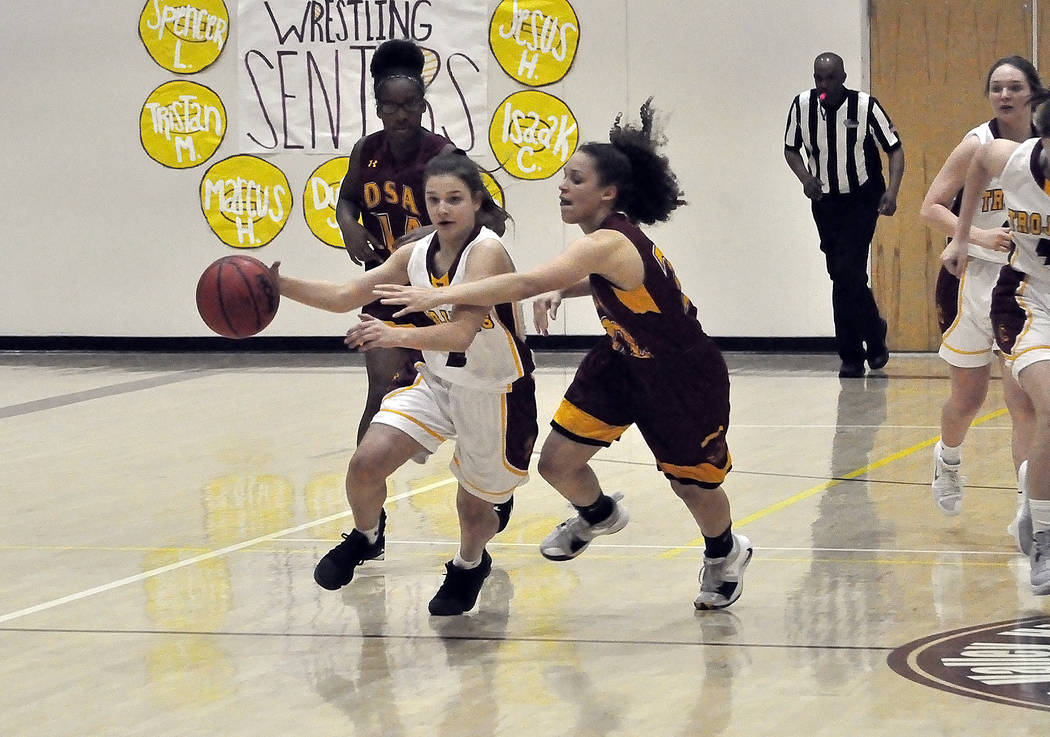 Horace Langford Jr./Pahrump Valley Times Guard Tayla Wombaker scored in double figures four tim ...