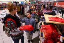 K.M. Cannon/Las Vegas Review-Journal Jennifer Salinas and her son John Salinas shop at Kohl's a ...