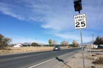 Robin Hebrock/Pahrump Valley Times The speed limit on Dandelion Street is also being raised. Th ...