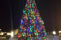 David Jacobs/Pahrump Valley Times The Community Christmas Tree now sits as a beacon of the seas ...