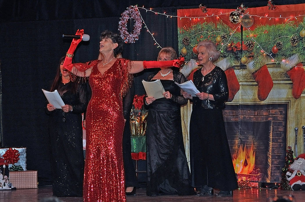 Horace Langford Jr./Pahrump Valley Times Belting out the classic Christmas tune "Jingle Bell Ro ...