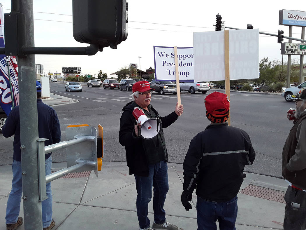 Selwyn Harris/Pahrump Valley Times Nye County Republican Central Committee Chairman Joe Burdzin ...