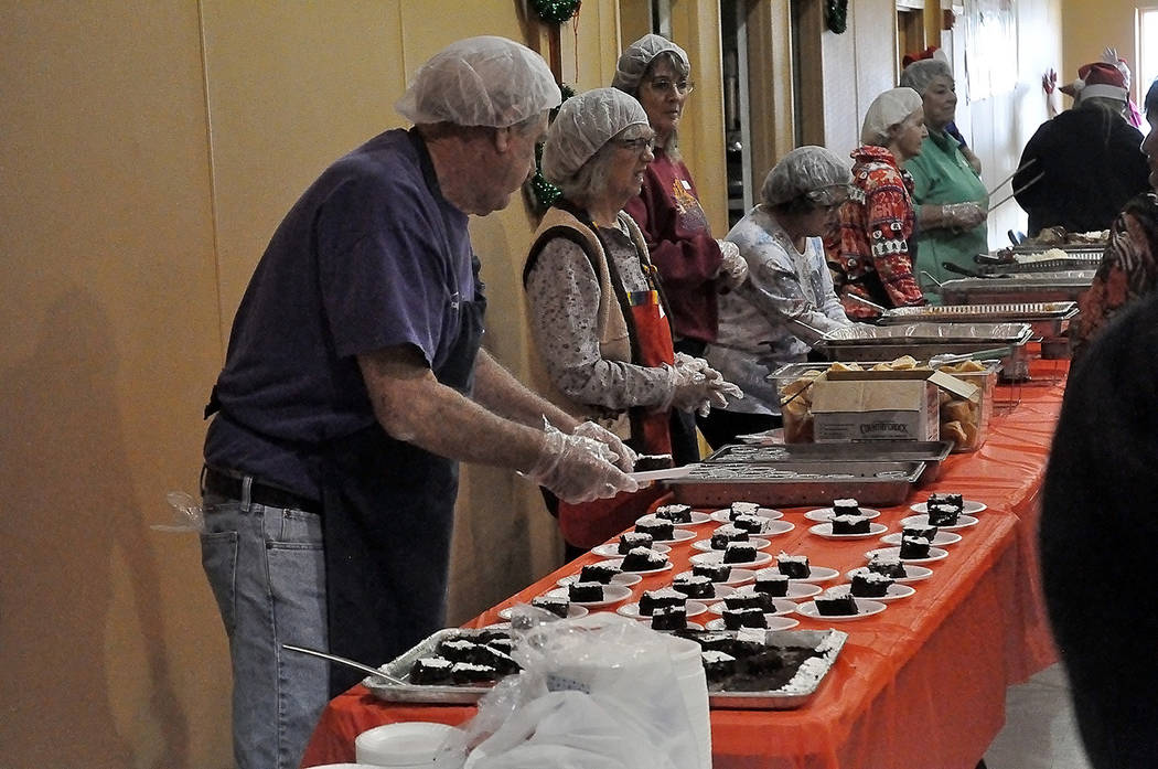 Horace Langford Jr./Pahrump Valley Times More than 50 volunteers offered up their services thi ...