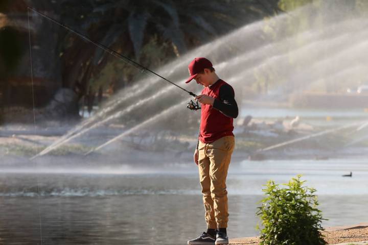 Las Vegas Review Journal file photo The Nevada Department of Wildlife recently stocked urban po ...