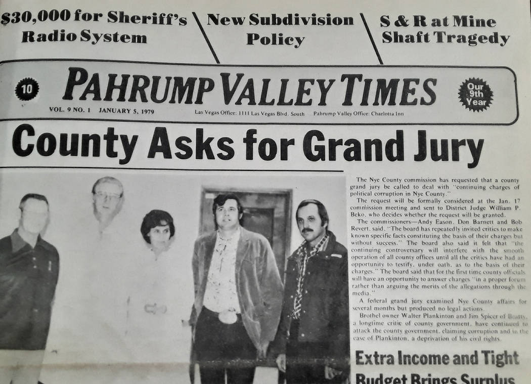 Selwyn Harris/Pahrump Valley Times The first issues of the newspaper were composed entirely by ...