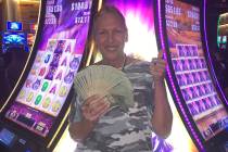 Special to the Pahrump Valley Times A woman visiting from Canada, won $779,384.13 on an Aristoc ...