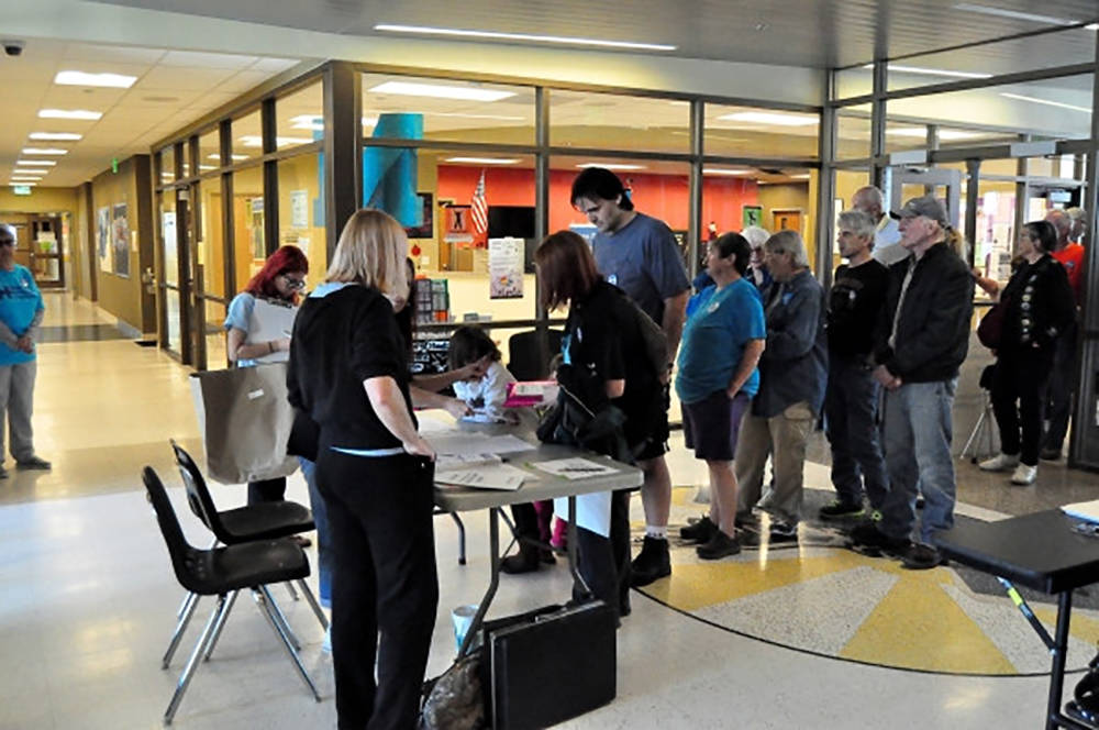 Special to the Pahrump Valley Times This file photo shows Nevada 2016 Democratic caucus partici ...