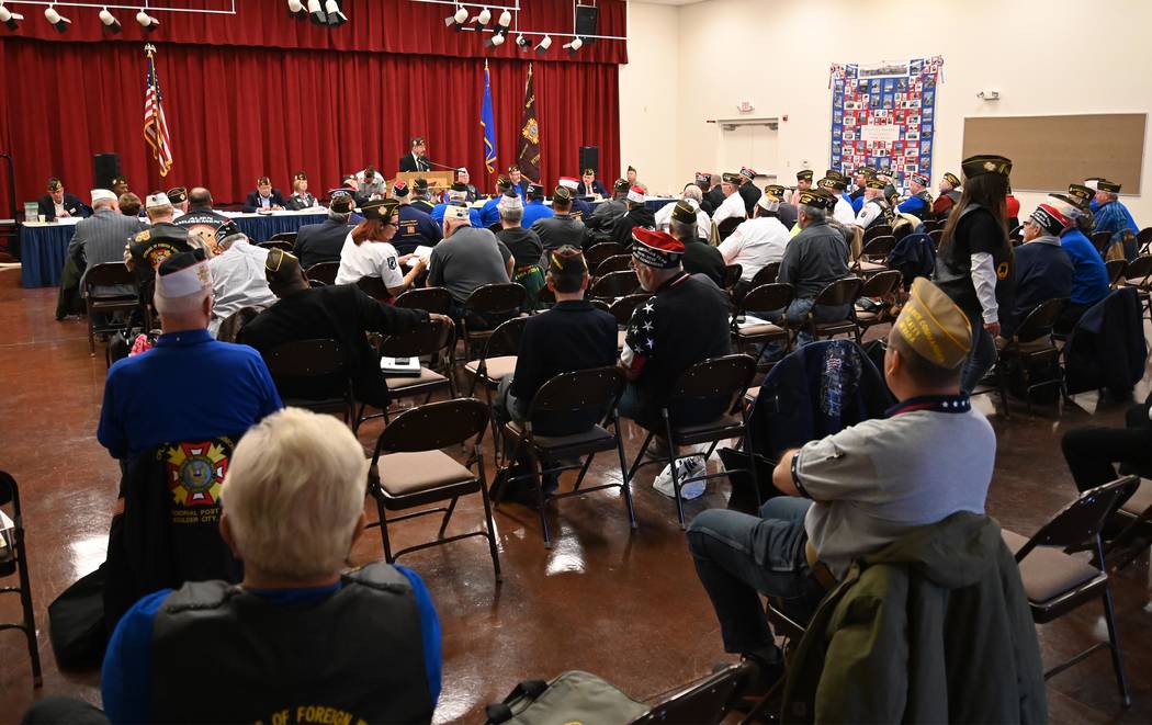 Richard Stephens/Special to the Pahrump Valley Times Attendees of the Nevada VFW mid-winter con ...