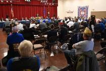 Richard Stephens/Special to the Pahrump Valley Times Attendees of the Nevada VFW mid-winter con ...