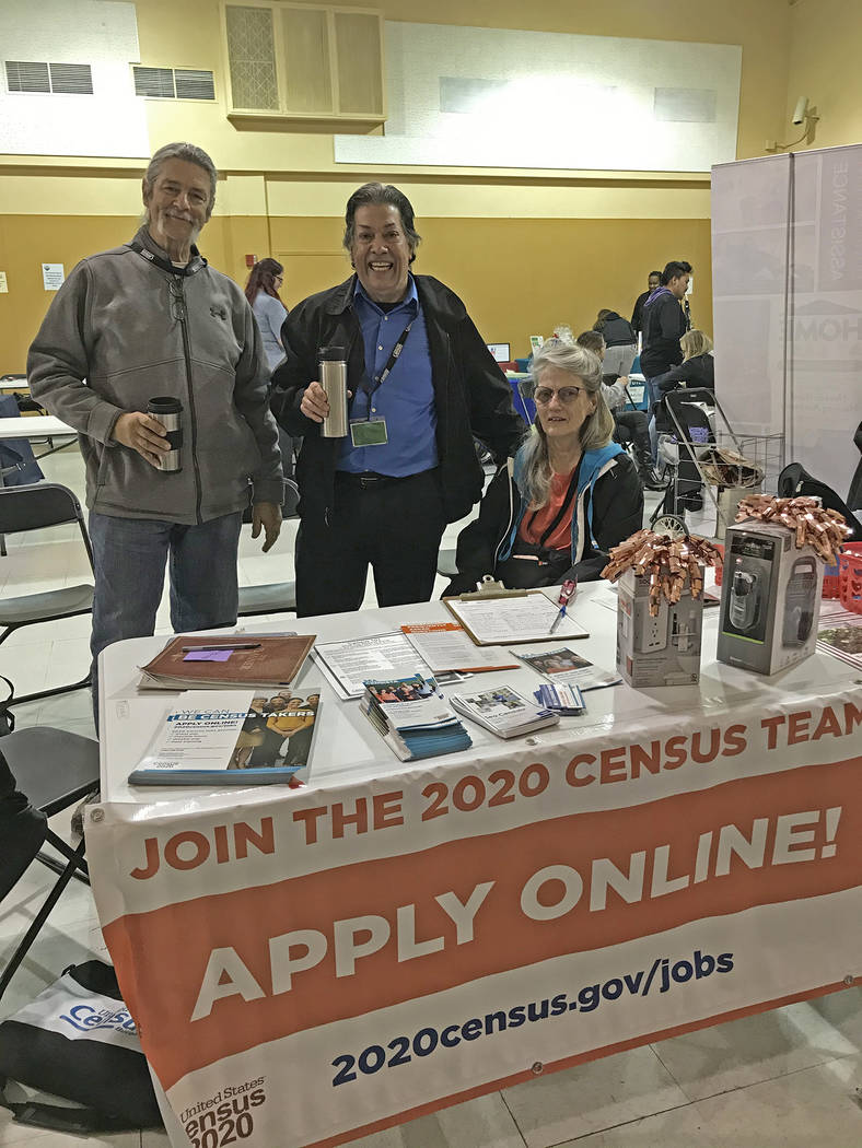 Robin Hebrock/Pahrump Valley Times Employees with the U.S. Census Bureau are shown attending a ...