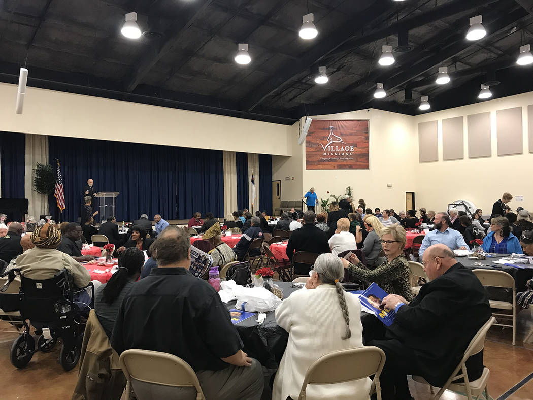Robin Hebrock/Pahrump Valley Times A large crowd of Pahrump area residents gathered at Pahrump ...