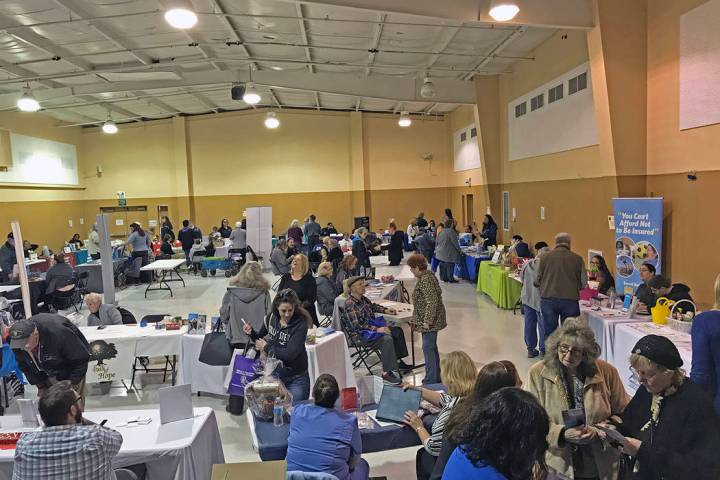 Robin Hebrock/Pahrump Valley Times The NyE Communities Coalition Activities Center was packed w ...