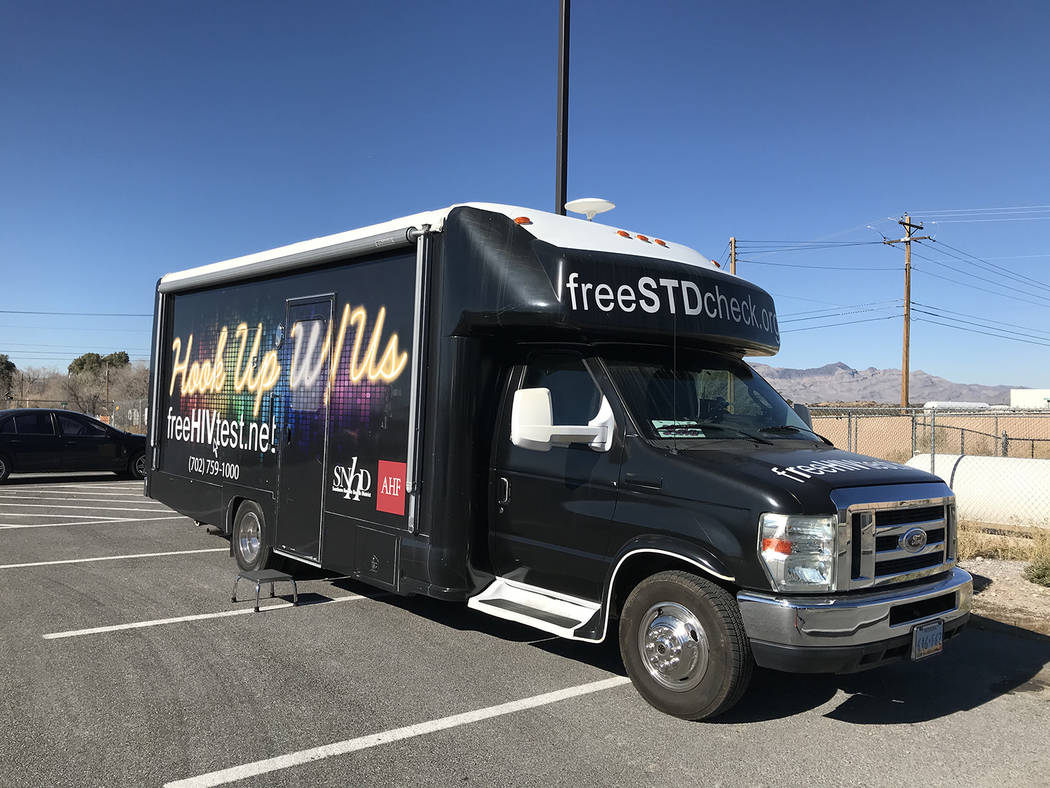 Robin Hebrock/Pahrump Valley Times HIV and STD testing were also included at the Social Service ...