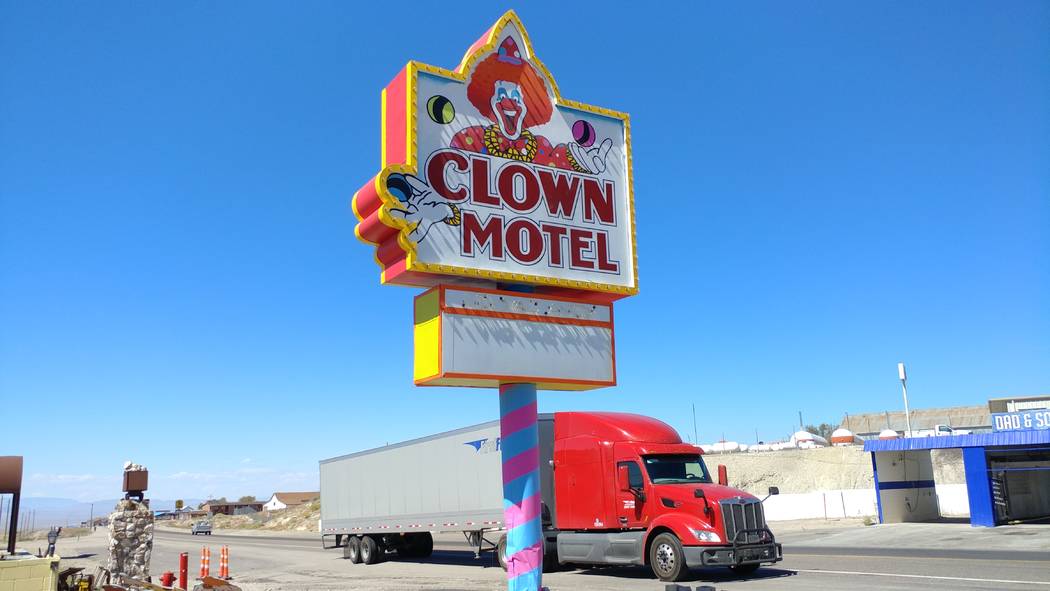 Hame Anand/Special to the Times-Bonanza The Clown Motel in Tonopah has a redesigned and repaint ...