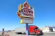 Hame Anand/Special to the Times-Bonanza The Clown Motel in Tonopah has a redesigned and repaint ...