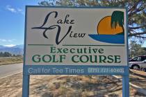 Robin Hebrock/Pahrump Valley Times Lakeview Executive Golf Course, an 18-hole short course owne ...