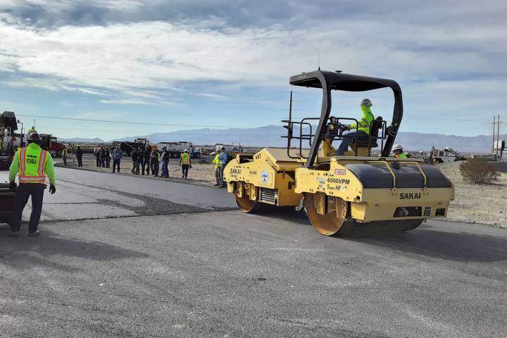 Selwyn Harris/Pahrump Valley Times A demonstration at Pahrump's Spring Mountain Motorsports Ran ...