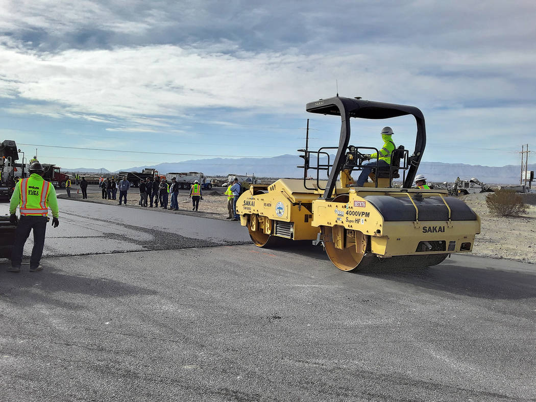 Selwyn Harris/Pahrump Valley Times A demonstration at Pahrump's Spring Mountain Motorsports Ran ...