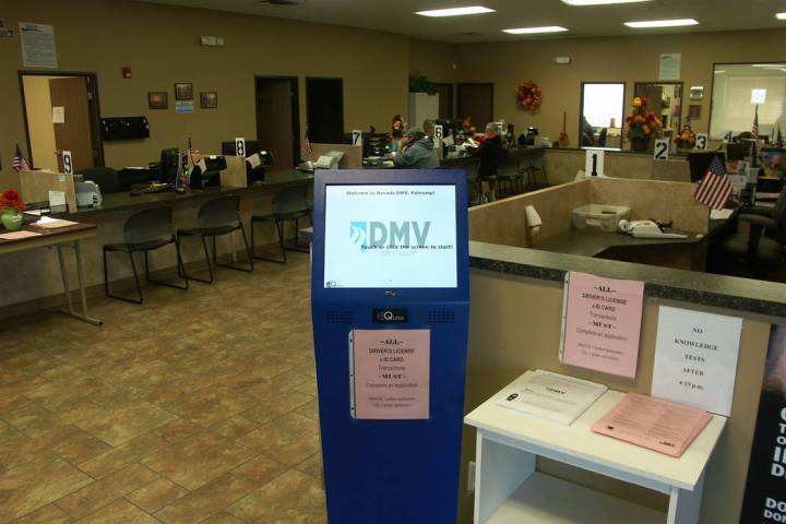 Selwyn Harris/ Pahrump Valley Times - The Nevada Department of Motor Vehicles has introduced t ...