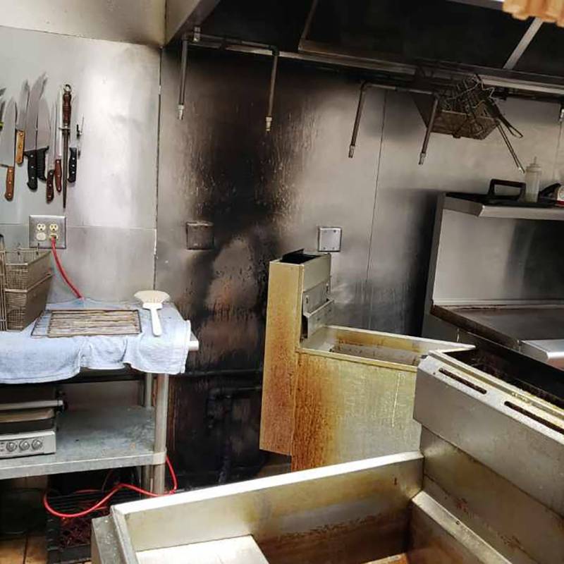 Special to the Pahrump Valley Times The Pahrump Moose Lodge at 1100 2nd Street had a fire on Fe ...