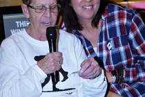 Randy Gulley/Special to the Pahrump Valley Times Denise Flanagan, left, and Denise Koch call ou ...