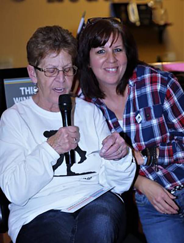 Randy Gulley/Special to the Pahrump Valley Times Denise Flanagan, left, and Denise Koch call ou ...