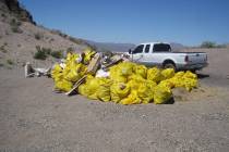 Courtesy photo The Southern Nevada Off Road Enthusiasts held a desert cleanup earlier this mont ...