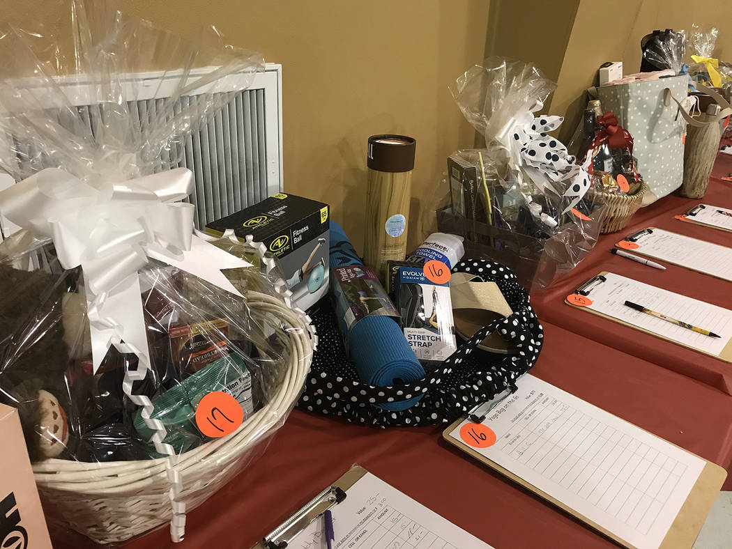 Robin Hebrock/Pahrump Valley Times Crab Fest also included a variety of raffle prizes, silent a ...