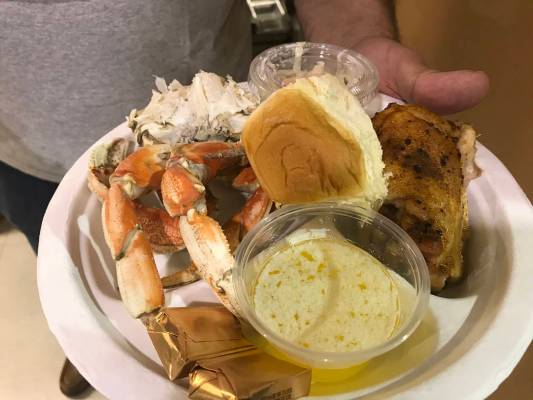 Robin Hebrock/Pahrump Valley Times Crab Fest-goers were able to feast on succulent crab, delici ...